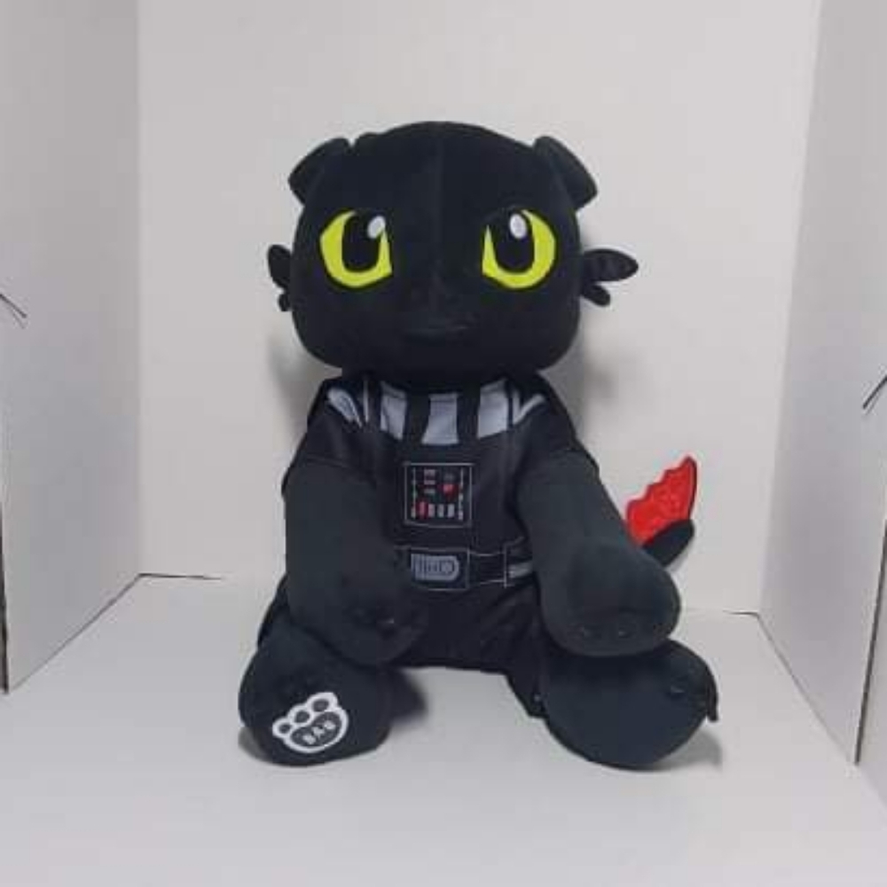 BUILD A BEAR TOOTHLESS WITH DARTH VADER COSTUME